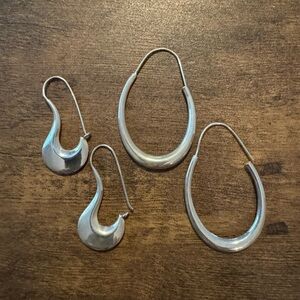 Sterling silver drop earrings